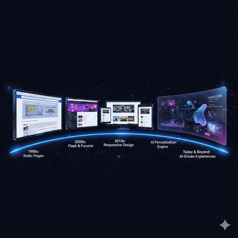 The Evolution of Web Design: From Static Pages to Dynamic Experiences